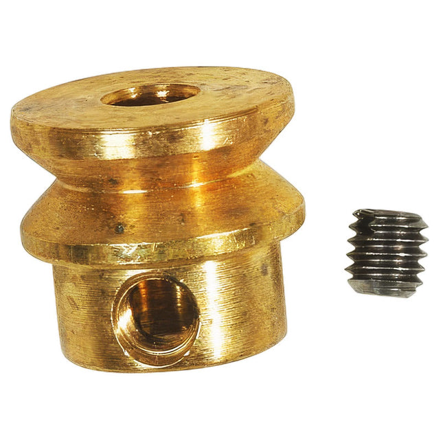 10mm Brass Pulley with Grub Screw