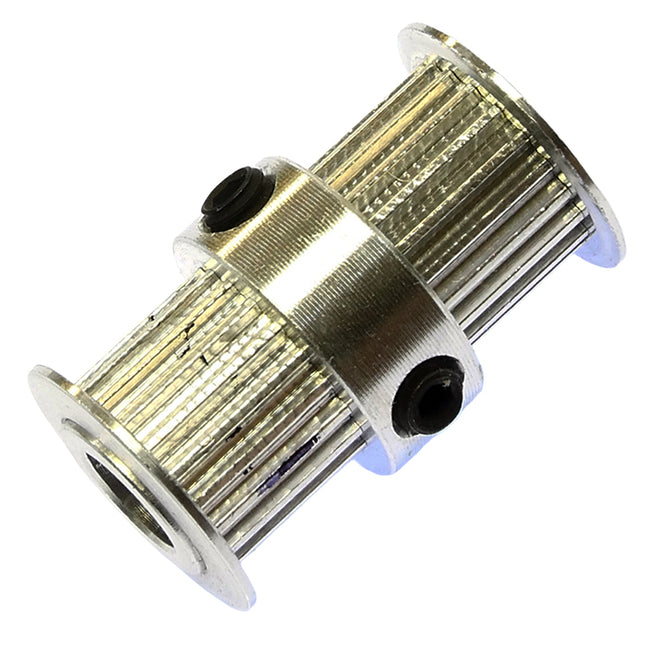 20T 6.35mm Bore 2mm Pitch GT2 Double Head Pulley for 6mm Belts