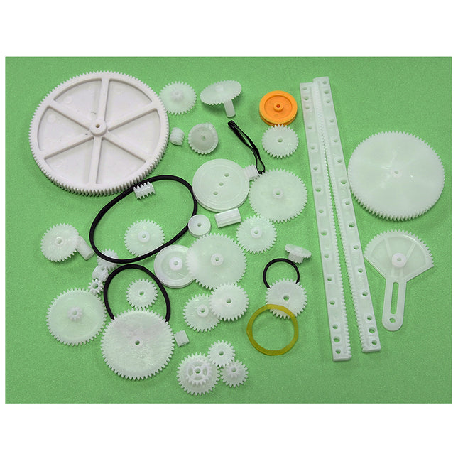 Makertronics Model Gears & Pulleys Pack of 34