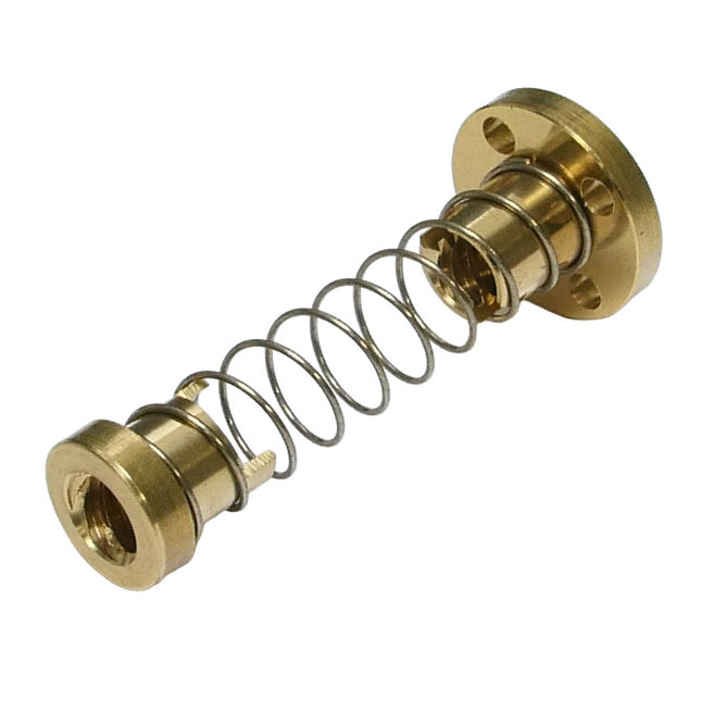 Makertronics T8 2mm Pitch, 4 Start, 8mm Lead,  Anti-Backlash Round Brass Nut Assembly